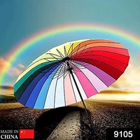 RSDD9105 RAINBOW UMBRELLA FOR MEN & WOMEN (MULTICOLOR)