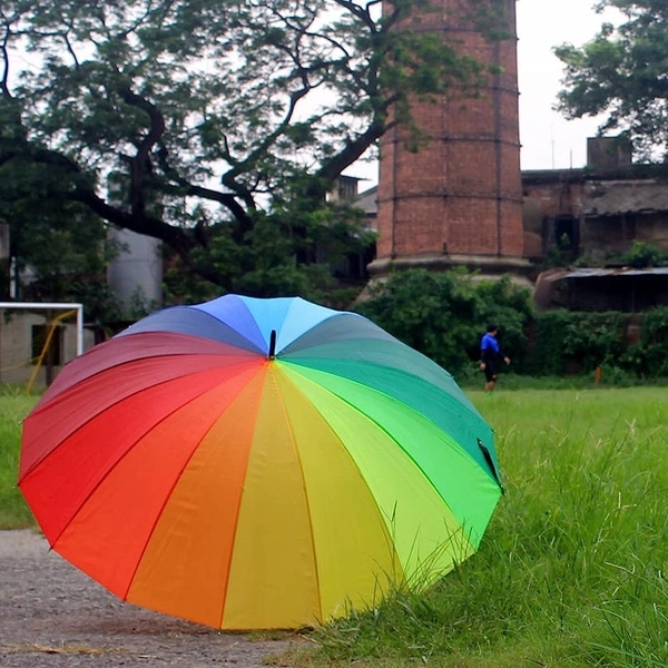 RSDD9105 RAINBOW UMBRELLA FOR MEN & WOMEN (MULTICOLOR)