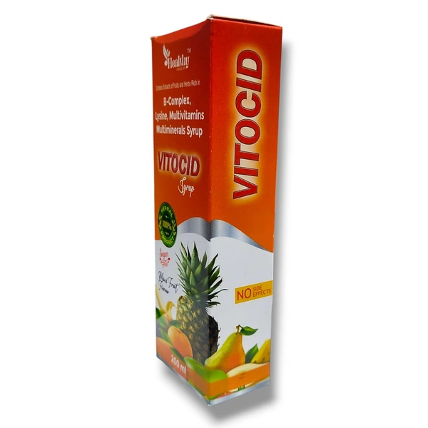 Vitocid Syrup - 200ml Bottle, BEST B-COMPLEX SYRUP