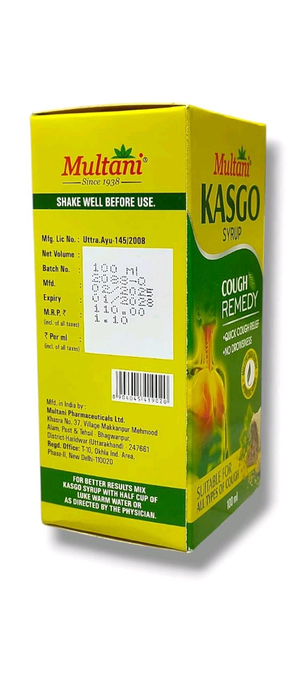 Multani Kasgo Syrup - 100ml