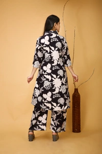 Arihant Creations Poly Rayon Printed Co-ord Set for Women – Comfortable and Stylish - L