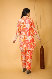 Arihant Creations Poly Rayon Printed Co-ord Set for Women – Comfortable and Stylish - XL