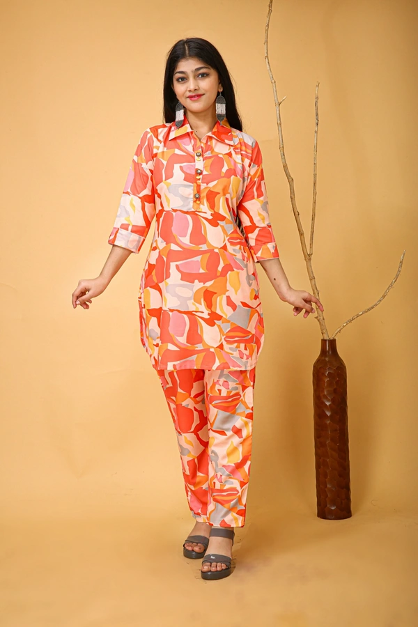 Arihant Creations Poly Rayon Printed Co-ord Set for Women – Comfortable and Stylish - XL