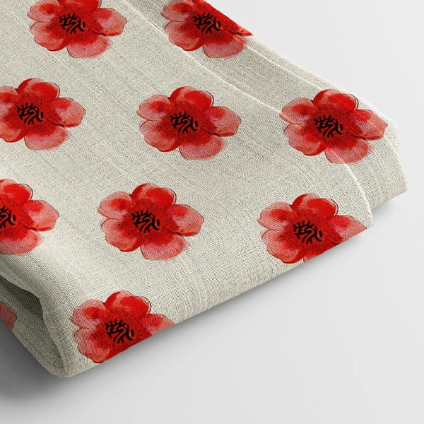 Arihant Creations Poly Cotton Digital Printed Fabric, 44 Inches, Soft & Lightweight - Poly Cotton