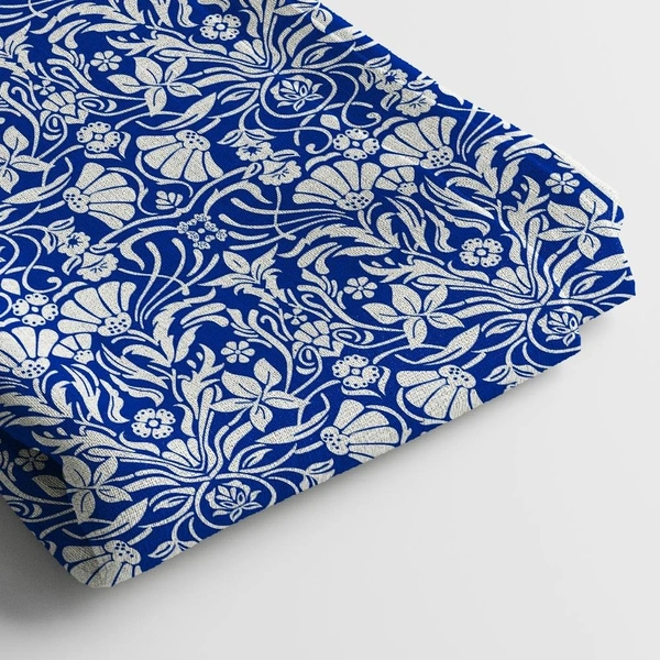 Arihant Creations Linen Cotton Digital Print Fabric  | 44 Width, Unstitched, Poly Blend - Linen