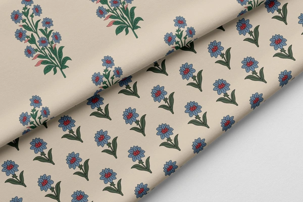 Arihant Creations Poly Cotton Top Bottom Digital Printed Set, 2.5 Mtr Top With 2.5 Mtr Bottom, Cotton Fabric - Cotton