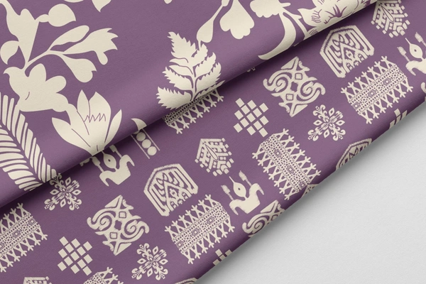 Arihant Creations Poly Cotton Top Bottom Digital Printed Set, 2.5 Mtr Top With 2.5 Mtr Bottom, Cotton Fabric - Cotton