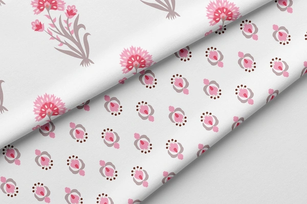 Arihant Creations Poly Cotton Top Bottom Digital Printed Set, 2.5 Mtr Top With 2.5 Mtr Bottom, Cotton Fabric - Cotton