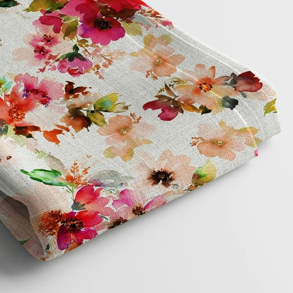 Arihant Creations Georgette Digital Print Fabric  | 44 Width, Unstitched - Georgette