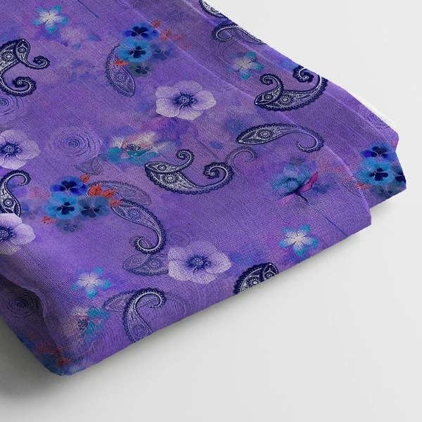 Arihant Creations Georgette Digital Print Fabric  | 44 Width, Unstitched - Georgette