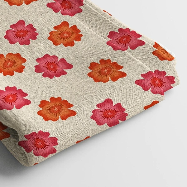 Arihant Creations Georgette Digital Print Fabric  | 44 Width, Unstitched - Georgette