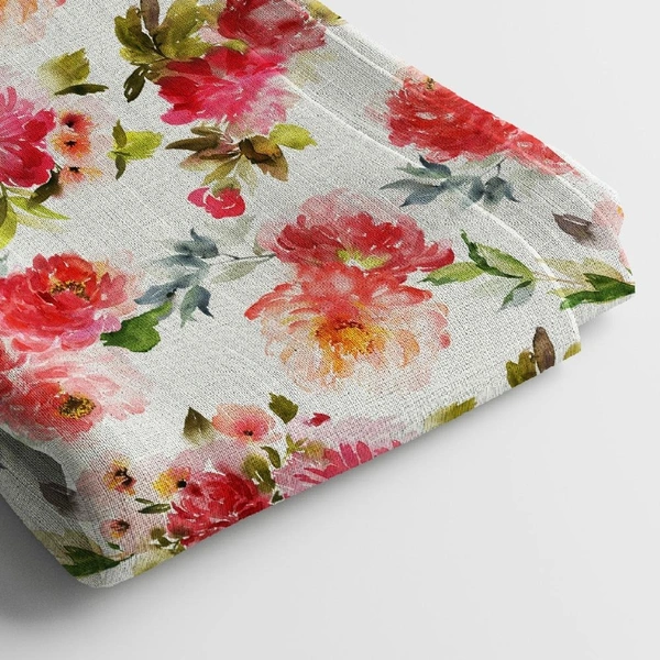 Arihant Creations Georgette Digital Print Fabric  | 44 Width, Unstitched - Georgette