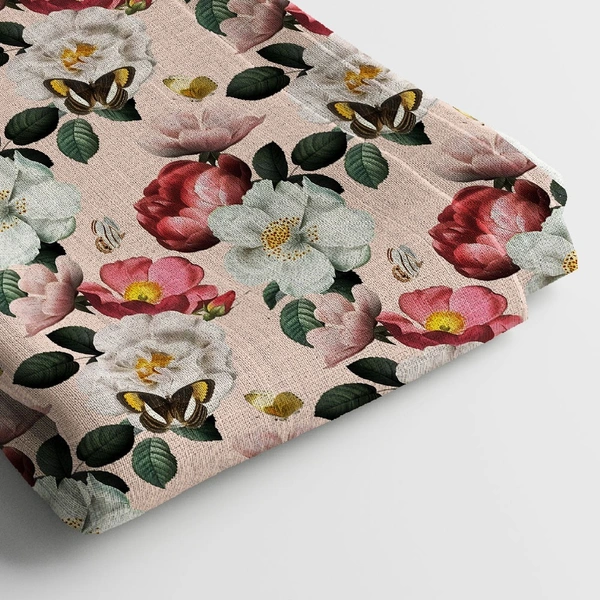 Arihant Creations Georgette Digital Print Fabric  | 44 Width, Unstitched - Georgette