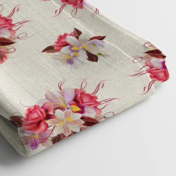 Arihant Creations Georgette Digital Print Fabric  | 44 Width, Unstitched - Georgette