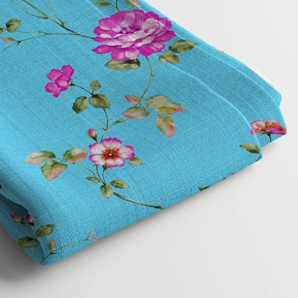 Arihant Creations Georgette Digital Print Fabric  | 44 Width, Unstitched - Georgette