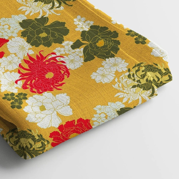 Arihant Creations Georgette Digital Print Fabric  | 44 Width, Unstitched - Georgette