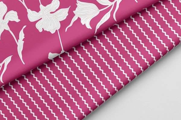 Arihant Creations Poly Cotton Top Bottom Digital Printed Set, 2.5 Mtr Top With 2.5 Mtr Bottom, Cotton Fabric - Cotton