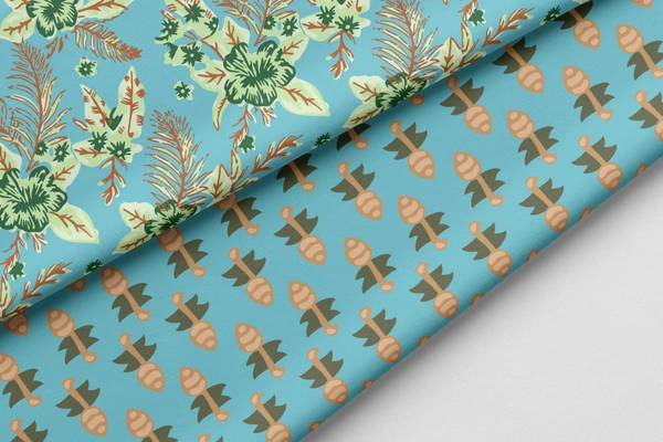 Arihant Creations Poly Cotton Top Bottom Digital Printed Set, 2.5 Mtr Top With 2.5 Mtr Bottom, Cotton Fabric - Cotton