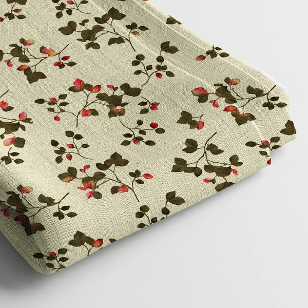 Arihant Creations Poly Cotton Digital Print Fabric 2.5 MTR | Unstitched, 44 Width - Poly Cotton 2.5 MTR