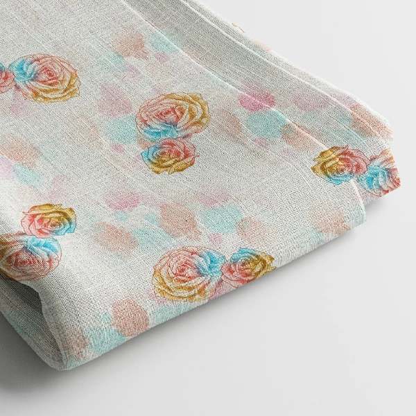 Arihant Creations Crepe Digital Print Fabric 2.5 MTR | Unstitched, 44 Width - American Crepe 2.5 MTR