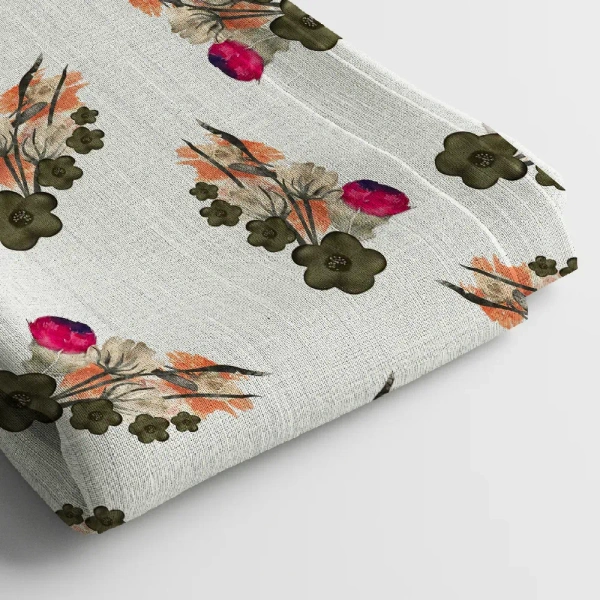 Arihant Creations Georgette Digital Print Fabric  | 58 Width, Unstitched - Georgette