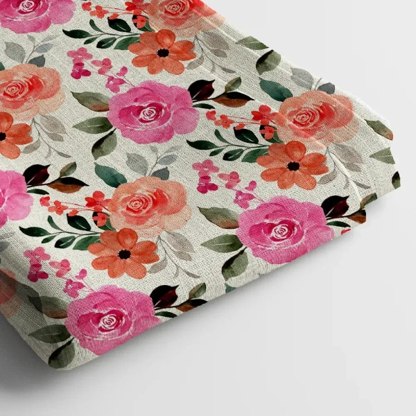 Arihant Creations Georgette Digital Print Fabric  | 58 Width, Unstitched - Georgette