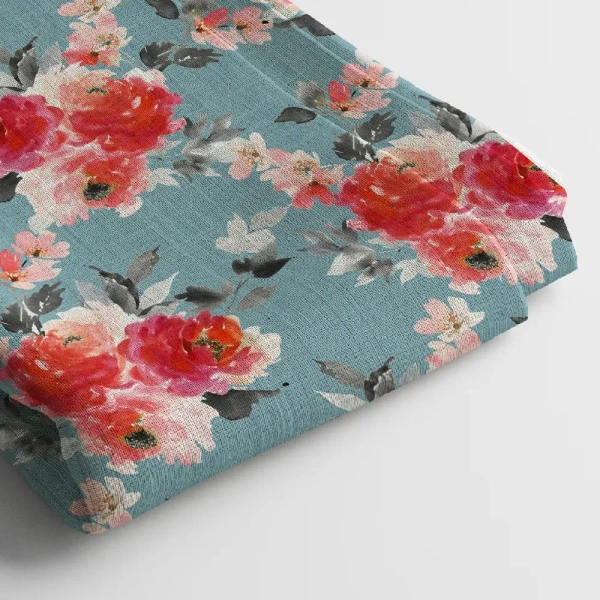 Arihant Creations Georgette Digital Print Fabric  | 58 Width, Unstitched - Georgette