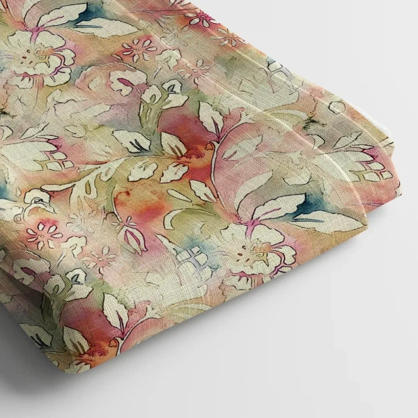 Arihant Creations Poly Cotton Digital Print Fabric | 44 Width, Unstitched - Poly Cotton