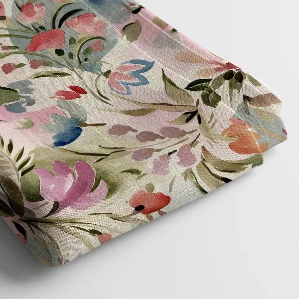 Arihant Creations Poly Cotton Digital Print Fabric | Unstitched, 44 Width - Poly Cotton