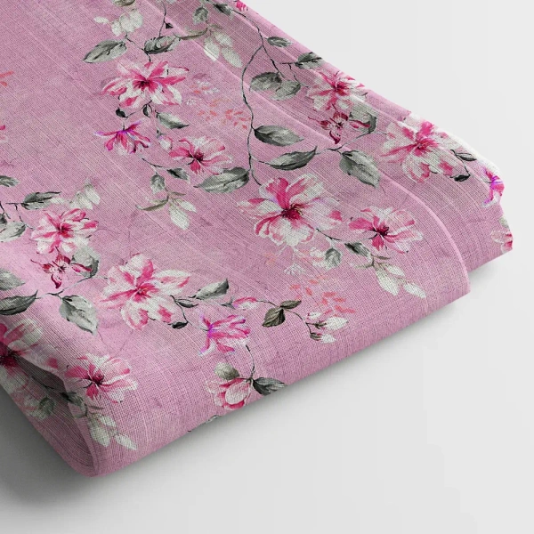 Arihant Creations Poly Cotton Digital Print Fabric 2.5 MTR | 44 Width, Unstitched - Poly Cotton 2.5 MTR