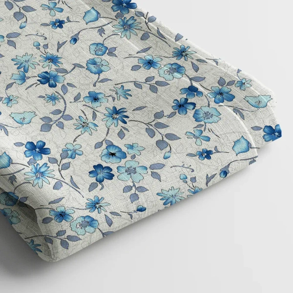 Arihant Creations Poly Cotton Digital Print Fabric | 44 Width, Unstitched - Poly Cotton