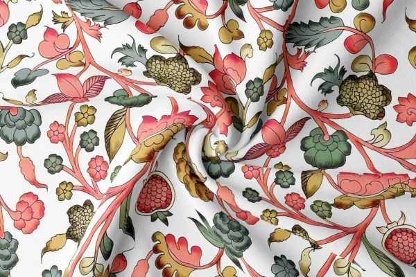 Arihant Creations Rayon Digital Printed Fabric, 44 Inches Width, Soft, Lightweight, Durable - Rayon