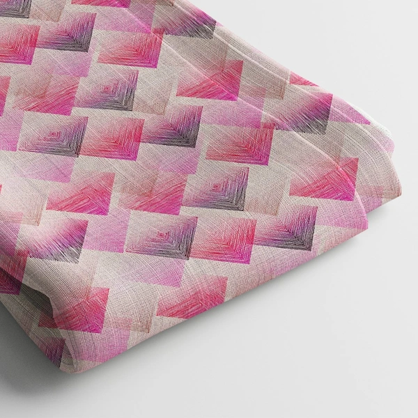 Arihant Creations Poly Cotton Digital Print Fabric | 44 Width, Unstitched - Poly Cotton