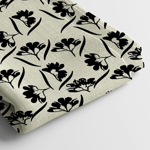 Arihant Creations Poly Cotton Digital Printed Fabric | 44 Width, Unstitched - Poly Cotton