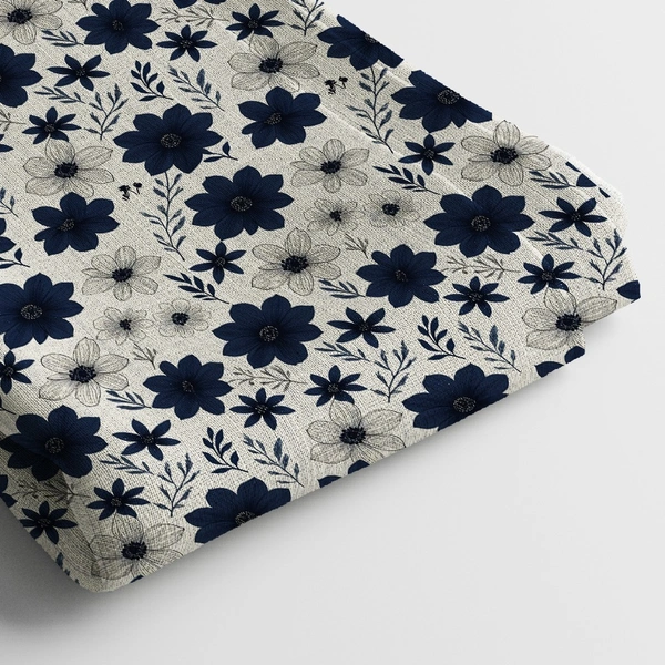 Arihant Creations Rayon Digital Print Fabric  | 44 Width, Unstitched, Poly Blend - Rayon