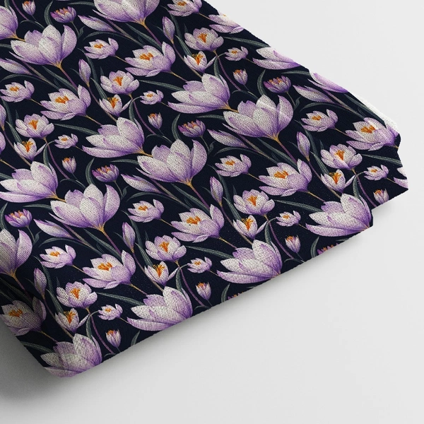 Arihant Creations Poly Cotton Digital Printed Fabric, 44 Inches, Soft & Lightweight - Poly Cotton