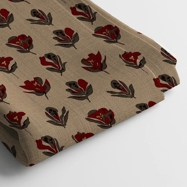 Arihant Creations Poly Cotton Digital Printed Fabric, 44 Inches, Soft & Lightweight - Poly Cotton