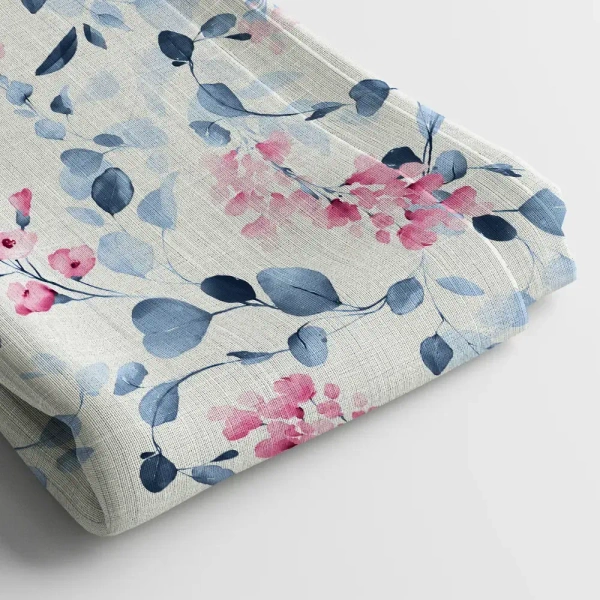 Arihant Creations Muslin Digital Printed Fabric  | Poly Blend, 44 Width, Unstitched, Soft, Lightweight - Muslin