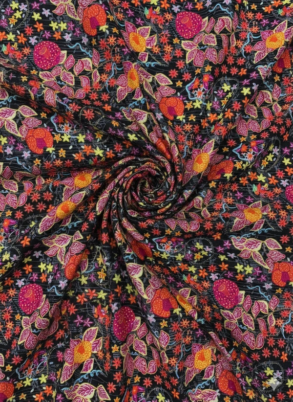 Arihant Creations Pure Viscose Rayon Digital Printed Fabric, 2.5 MTR CUT, Unstitched, Soft & Lightweight - Pure Viscose Rayon