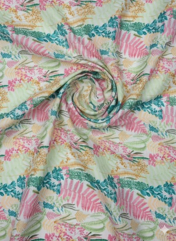 Arihant Creations Pure Viscose Rayon Digital Printed Fabric, 2.5 MTR CUT, Unstitched, Soft & Lightweight - Pure Viscose Rayon
