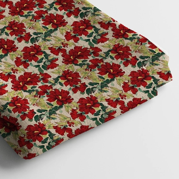 Arihant Creations Muslin Digital Printed Fabric  | Poly Blend, 44 Width, Unstitched, Soft, Lightweight - Muslin