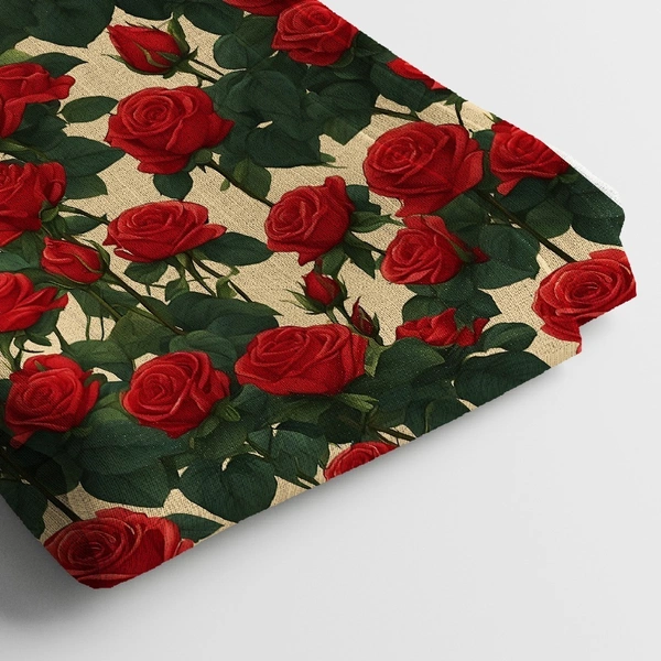 Arihant Creations Linen Cotton Digital Print Fabric  | 44 Width, Unstitched, Poly Blend - Linen