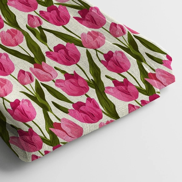 Poly Cotton Digital Printed Fabric, 44 Inches, Soft & Lightweight For Women Clothing