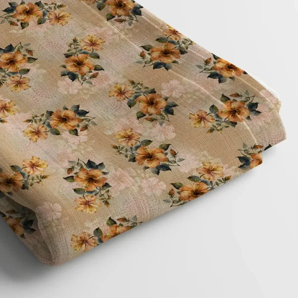 Arihant Creations Crepe Digital Print Fabric  | Unstitched, 44 Width - American Crepe