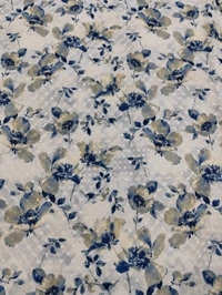 Arihant Creations Poly Cotton Chikankari Digital Print Fabric - Unstitched