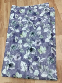 Arihant Creations Poly Cotton Chikankari Work Digital Print Fabric - Unstitched