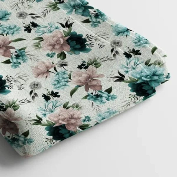 Arihant Creations Georgette Digital Print Fabric  | 58 Width, Unstitched - Georgette