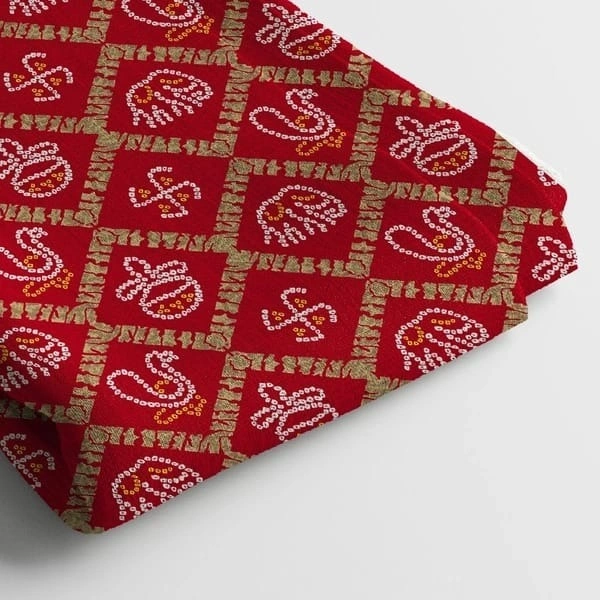 Arihant Creations Georgette Digital Print Fabric  | 58 Width, Unstitched - Georgette