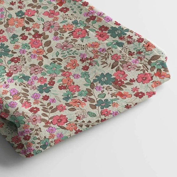 Arihant Creations Poly Rayon Digital Print Fabric, 44 Inches Width, Lightweight, Soft, Durable - Rayon