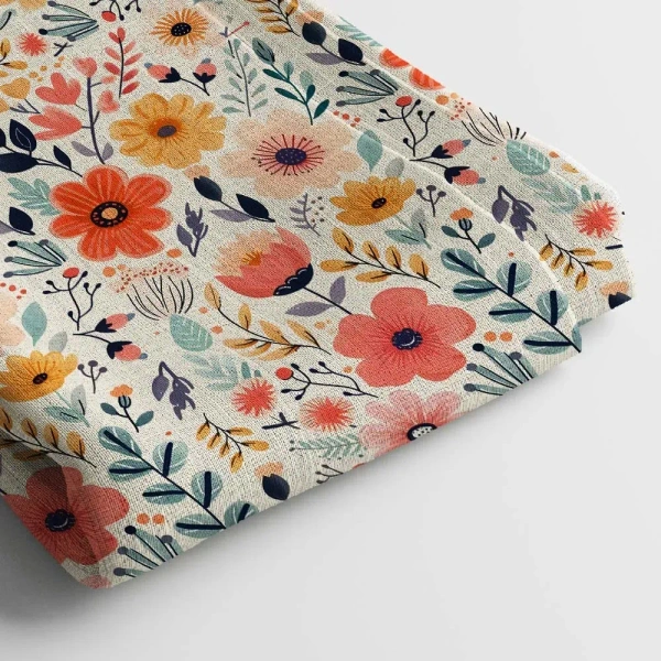 Arihant Creations Rayon Digital Print Fabric 2.5 MTR | 44 Width, Poly Blend, Unstitched - Rayon 2.5 MTR